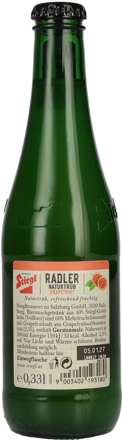 Stiegl Radler Grapefruit 2% Vol. 0,33l