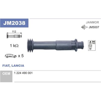 JANMOR Stecker, Zündspule JM2038