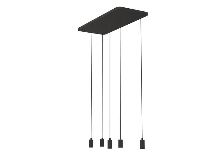 Zwarte hanglamp Madox 5-lichts Segula - SG-70186