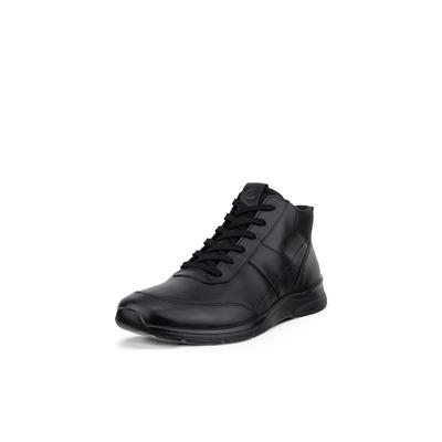 Schnürboots ECCO "ECCO IRVING", Herren, Gr. 47, Textil, schwarz, Leder, Schuhe Schnürboots, Schnürstiefelette, Boots mit Waterproof
