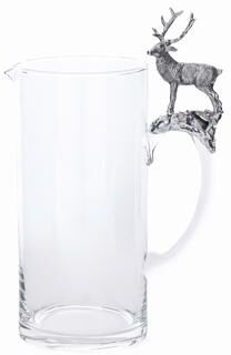 Zodax St. Moritz Pewter & Glass Pitcher