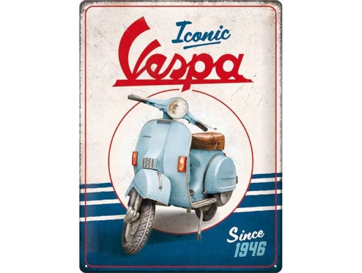 Wandbord 30 x 40 cm - Iconic Vespa Since 1946