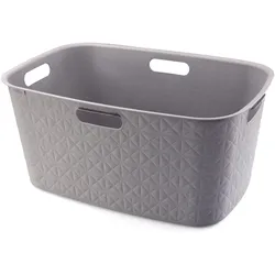 Wäschekorb SOFTEX (LBH 57x37x27 cm) - braun - LBH 57x37x27 cm