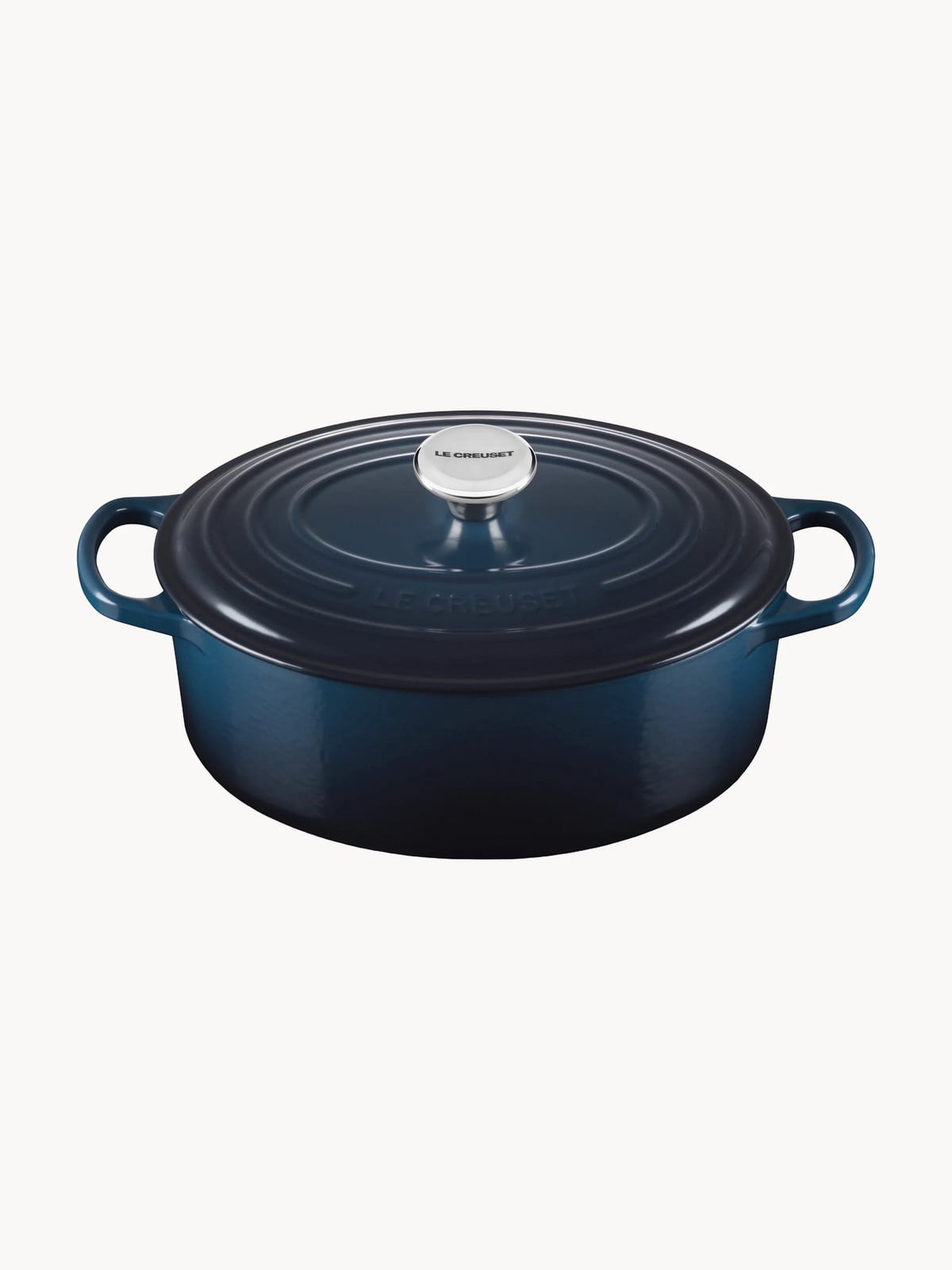 Le Creuset Signature ovale gietijzeren stoofpan