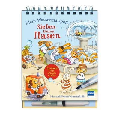 Mein Wassermalspaß - Sieben kleine Hasen, Gebundene Ausgabe von Sabine Praml, Ullmann Medien, 978-3-7415-2888-0