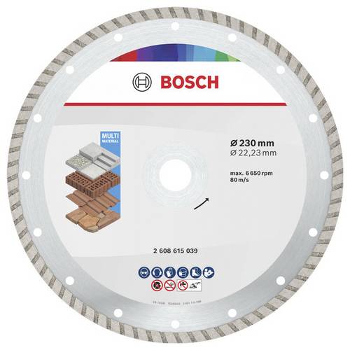 Bosch Accessories 2608615048 2608615048 Diamanttrennscheibe Durchmesser 230mm Bohrungs-Ø 22.23mm Beton, Ziegel, Dachziegel 10St.