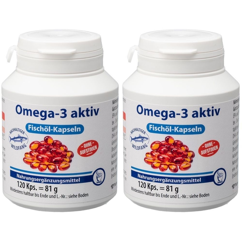 Omega 3 Aktiv Fischoel KAP x2 2x120 St Weichkapseln