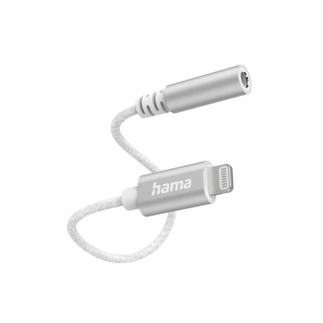 Hama Stecker Lightning auf 3,5 mm Buchse 201523 (Weiß) 00201523
