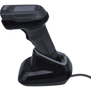 Albasca Barcode-Scanner Ray V602, 2D Pro, USB, Bluetooth, Funk, 2D Imager, Handscanner, mit Basisstation