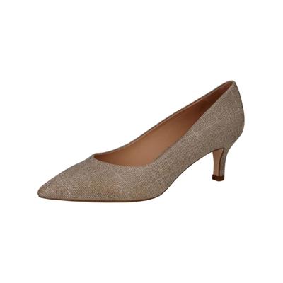 Pumps PETER KAISER "Peter Kaiser Pumps Textil", Damen, Gr. 38,5, beige (sand), Textil, Schuhe Pumps