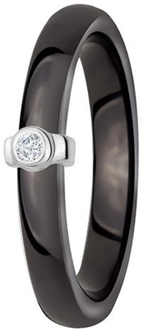 DONDELLA Ceramic Silk Black Ring (3mm)