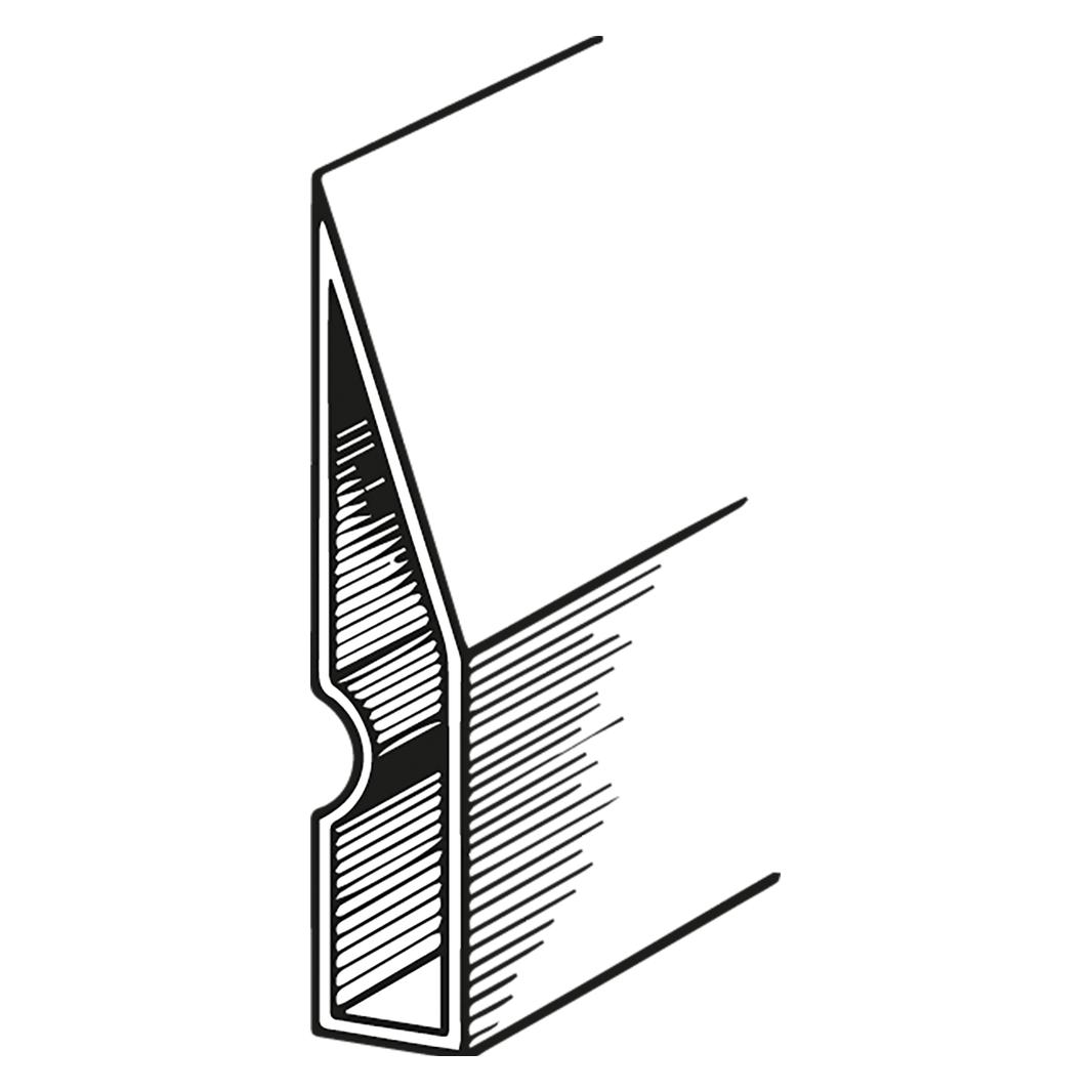 Magni Alu Trapezkartätsche 97 x 18 mm - 2 m FORTIS Bau (200 cm) (4063726007438)