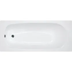 Badewanne VERONA 1600x395x700 mm Inhalt: 120 l Stahl-Emaille, weiß Roca