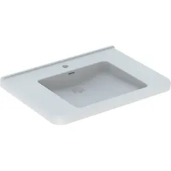 Geberit Renova Comfort WT eckig, barrierefrei 75x55cm, m. Hl., m. Ül., weiß