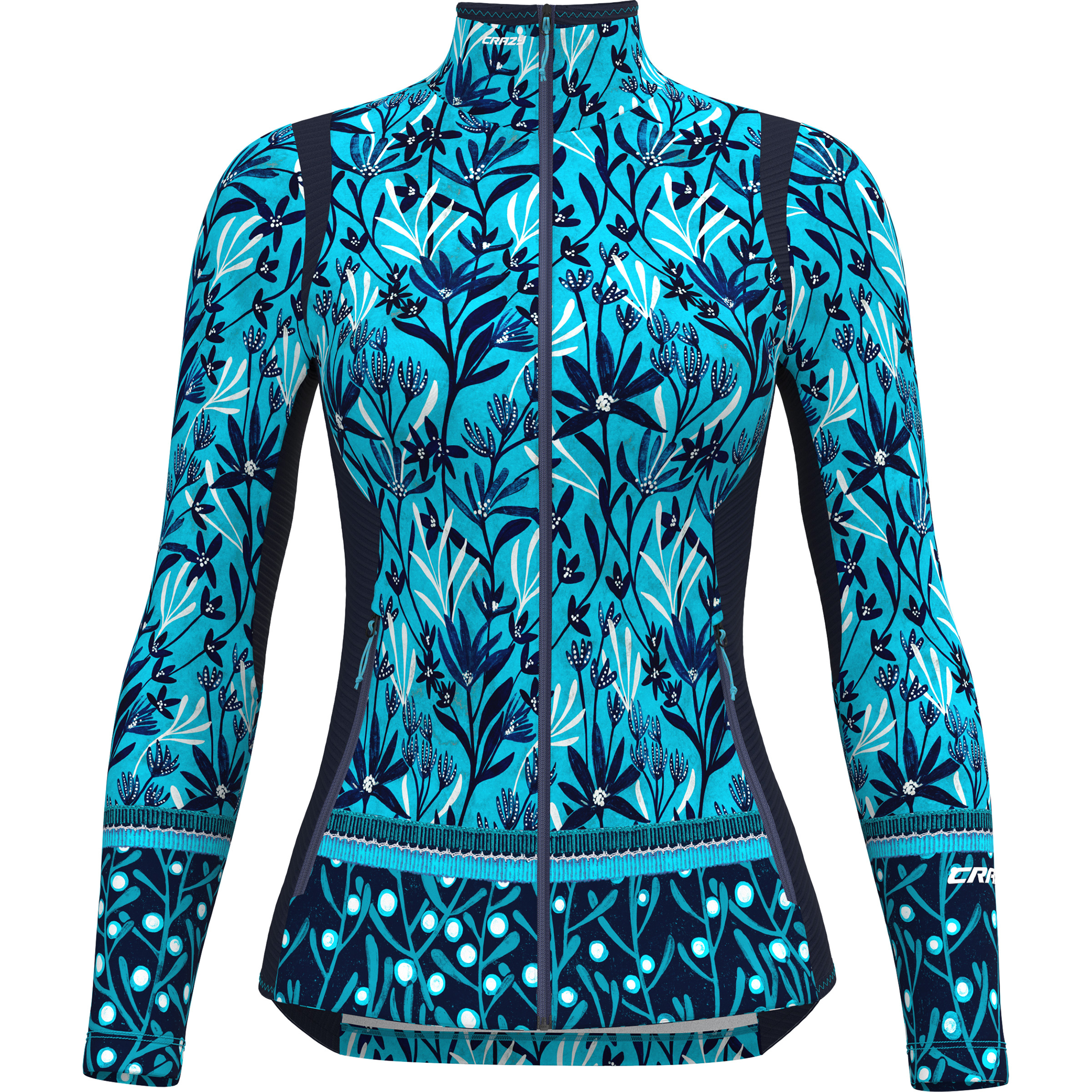 Crazy Wonder Magic Damen Fleecejacke blau Größe XS Trekking Elastisch