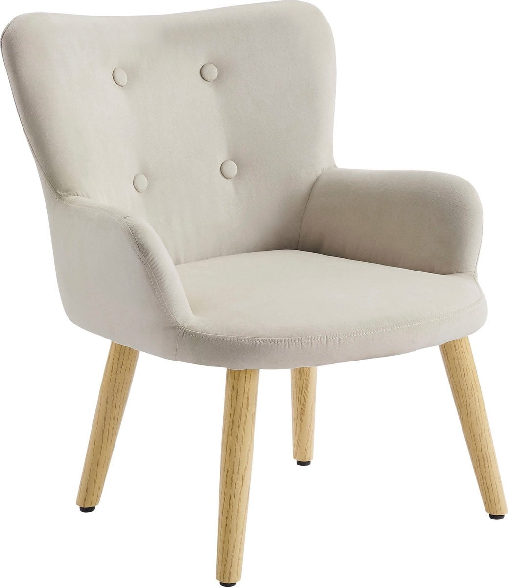 Notio Living Coco fauteuil voor kinderen in microvezel crème