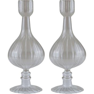 Dekovase AM DESIGN "Tischvase aus Glas, Höhe ca. 24 cm", transparent (klar), H:24cm Ø:10cm, Glas, Vasen, Glasvase, Dekoobjekt