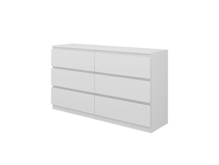 Vicco Kommode Calisto , Weiß 138 x 78.5 cm zur Aufbewahrung von Kleidung und Alltagsgegenständen