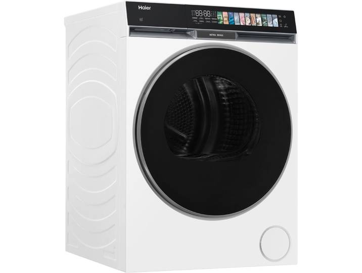 HAIER Wärmepumpentrockner HD90-A687U1 , Energieeffizienz: A, weiß, B:59,5cm H:84,5cm T:68cm, Trockner, Smart AI Automatikprogramm & Ultra Sense, Wärmepumpentrockner