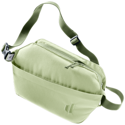 Schultertasche DEUTER "PASSWAY 2 L", Damen, Gr. B/H/T: 28cm x 17cm x 7cm, grün (mineral, grove), Polyester, Taschen Schultertasche, mit Reißverschluss, Crossbody-Trageweise