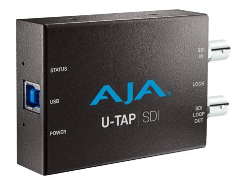 AJA U-TAP SDI - Videoaufnahmeadapter - USB 3.03.0 Powered SDI Capture - 1920 x
