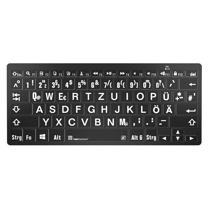 Logickeyboard LargePrint (DE, Kabellos) (LKB-LPWB-BTPC-DE)