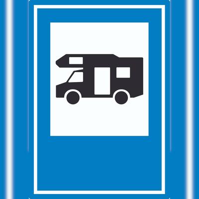 HB-Druck Campingplatz Wohnmobil Aufkleber A0 (841x1189mm)