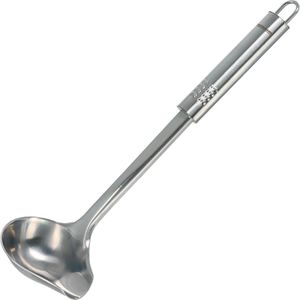 Fackelmann Soßenlöffel Nirosta 40467, Edelstahl, 29 cm, spülmaschinengeeignet, silber