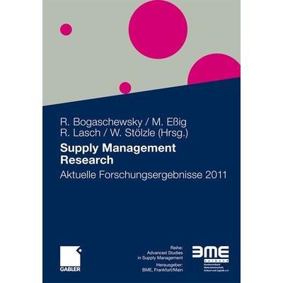 Supply Management Research, Taschenbuch von , Betriebswirtschaftlicher Verlag Gabler, 978-3-8349-2957-0