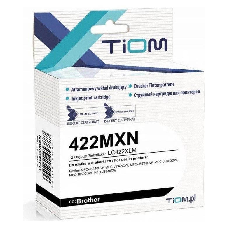 Tiom Tusz do Brother 422MXN | LC422XLM | 1500 str. | 19ml | magenta (M) (5901741465606)