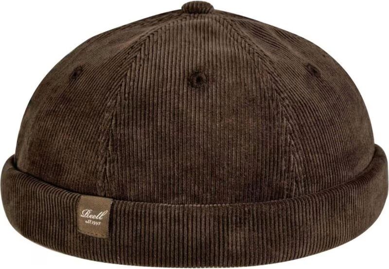 Reell Gorra Sin Visera Corduroy Docker Cap Marron Dark Brown Talla Única Niña
