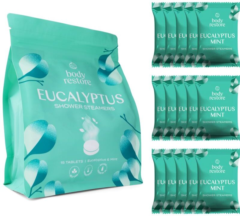 Body Restore Eucalyptus & Mint Shower Steamers shower tablets 15 pc