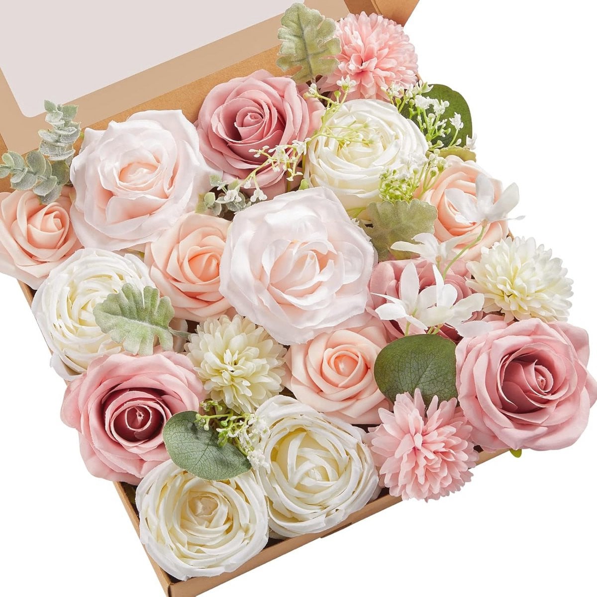 Gemengde Rozen Kunstbloemen voor Bruiloft en Party Decoratie