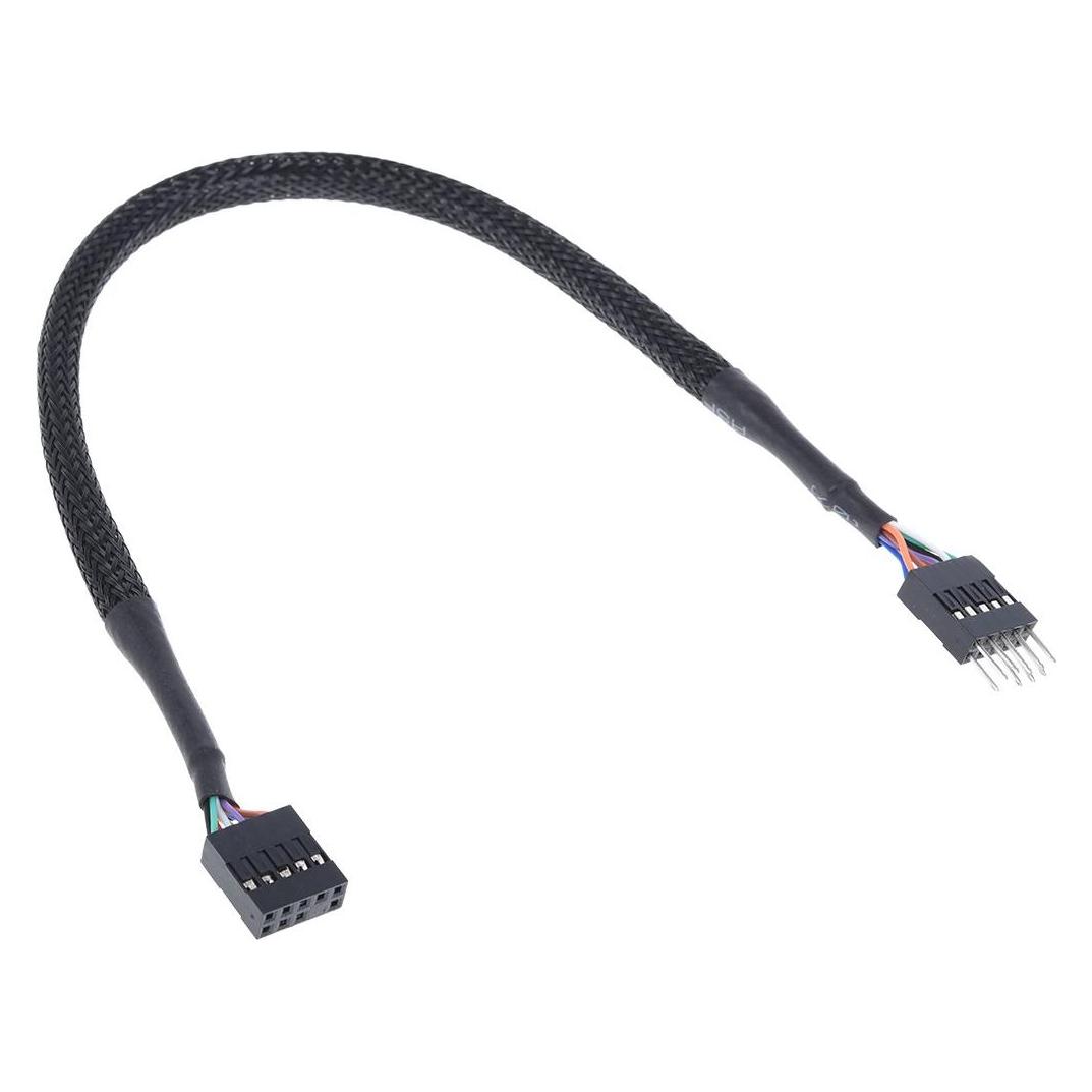 Phobya HD Audio Verl??ngerung Buchse/Stecker 30cm - Schwarz (1013256)