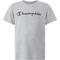 CHAMPION Jungen T-Shirt mit Script-Logo Hellgrau - M