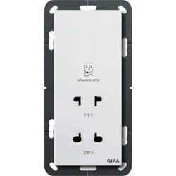 Gira Rasier Steckdose reinweiß 282003