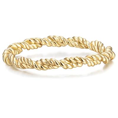Fingerring GLANZSTÜCKE MÜNCHEN "GSM1127" Gr. 50, gelbgold, Fingerringe, Damen, 50, 2,4mm, Fingerring, Ring Sterling Silber gelbgold