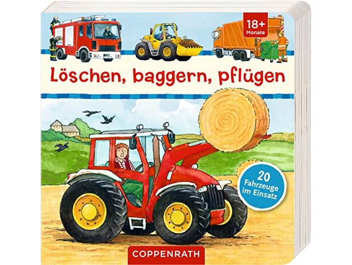 Löschen, baggern, pflügen: 20 Fahrzeuge im Einsatz