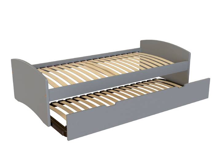 Lit gigogne 80x200 Happy pin massif 80x200 Gris