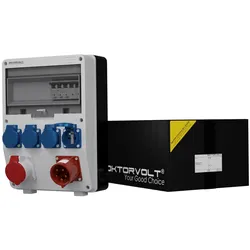 Stromverteiler TD-S 1x16A 4x230V 32A Anbaustecker Doktorvolt® DV-0267-D