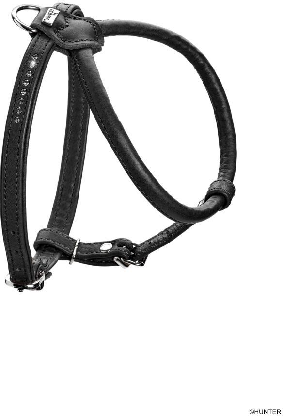 DOG SPORT HUNTER Geschirr Round & Soft Canadian Up XS-S, schwarz