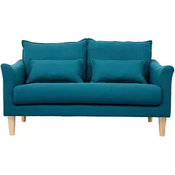 Design-Sofa 2 Plätze Entenblau KATE