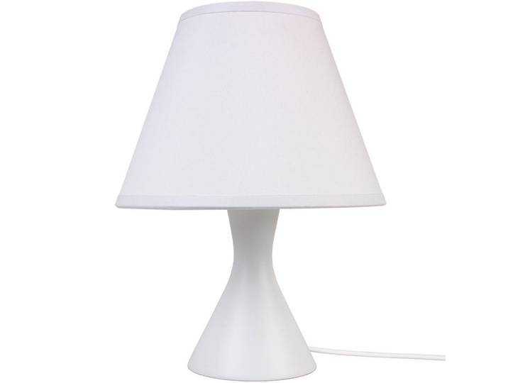 Nachttischleuchte Bois, Weiß, Holz, 23 cm, Lampen & Leuchten, Leuchtenserien
