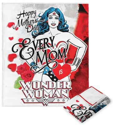 DC Comics Warner Brothers DC Every Mom Silk Touch Throw Blanket