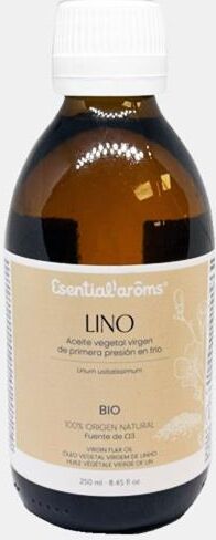 ESSENTIAL AROMS OLEO VEGETAL DE LINHO VIRGEM EXTRA BIO 250ml