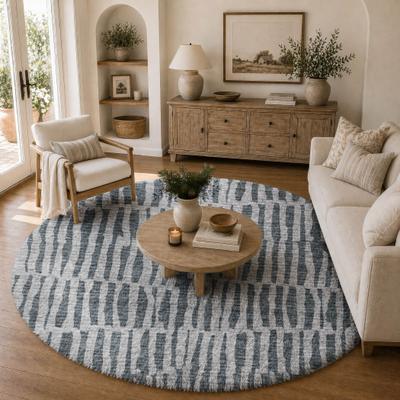 Addison Rugs Premium Washable Super Soft Stripe Rudd Dream Shag Rug