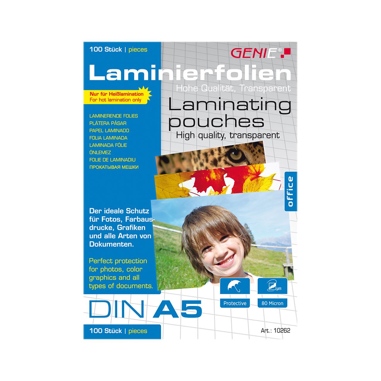 Genie Laminiertaschen 100 A5 - Folien