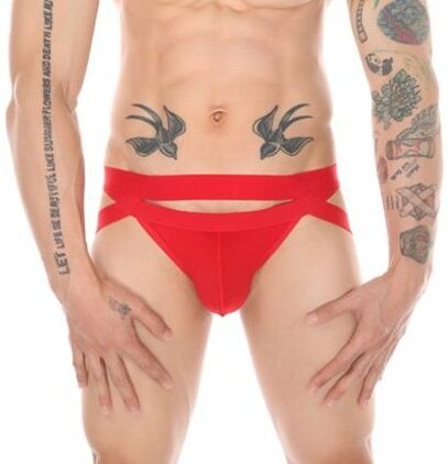 MenSexyWear Jockstrap Mario Rouge