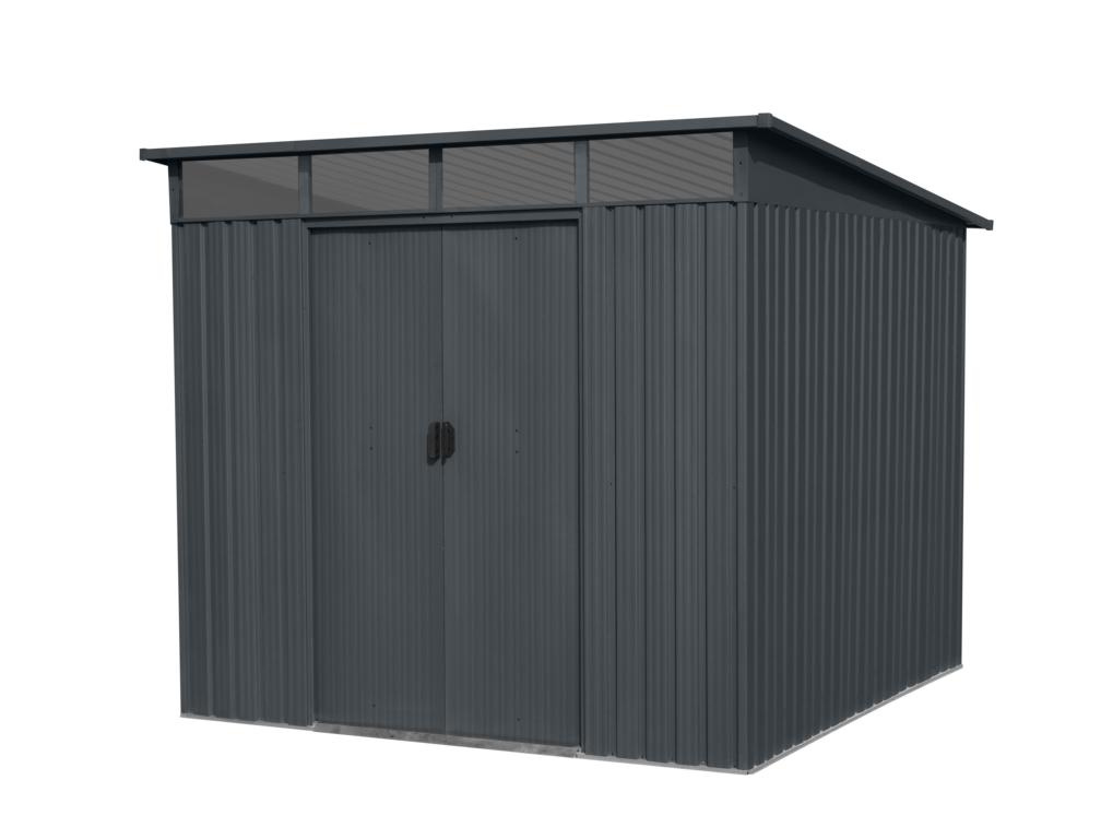 JUNGELMAR Gerätehaus mit Pultdach anthr. Skylight 6,6 qm 238x279x202cm 16956219