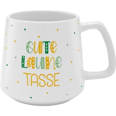 GRUSS & CO Tasse konisch 'Gute Laune Tasse'